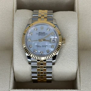 NEW 2023 Rolex Datejust 31mm 278273 Two-Tone Jubilee MOP Diamond Dial