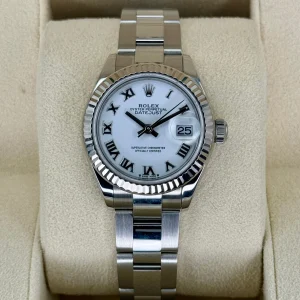 2021 Rolex Lady Datejust 28mm 279174 Stainless Steel Oyster White Dial