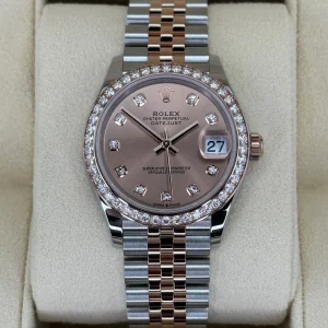NEW 2023 Datejust 31mm 278381RBR Two-Tone Rose 10 Diamond Dial