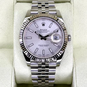 2017 Rolex Datejust 41mm 126334 Stainless Steel Jubilee Silver Dial