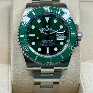 2015 Rolex Submariner "Hulk" 40mm 116610LV Green Dial