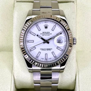 Rolex Datejust 41mm 116334 Stainless Steel Oyster White Dial