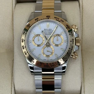 2023 Rolex Daytona 40mm 116503 Tow-Tone White Dial