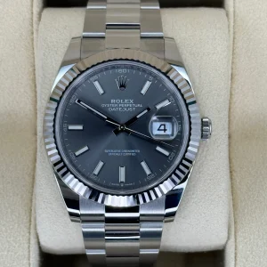NEW 2023 Rolex Datejust 41m 126334 Stainless Steel Oyster Rhodium Dial