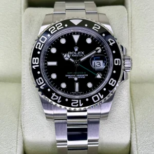 2014 Rolex GMT-Master-II 40mm 116710LN Stainless Steel Black Dial
