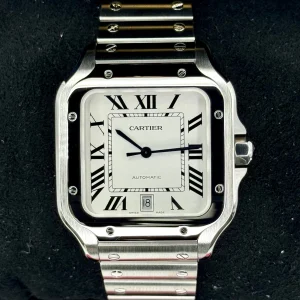 Santos De Cartier 39.8mm WSSA0018 Stainless Steel White Dial