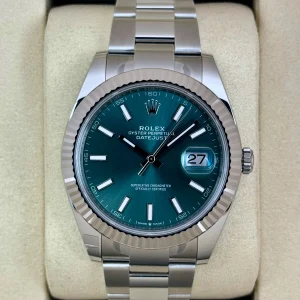 NEW 2025 Rolex Datejust 41mm 126334 Oyster Mint Green Dial