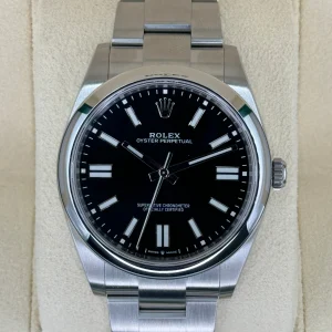 NEW 2023 Rolex Oyster Perpetual 41mm 124300 Black Dial