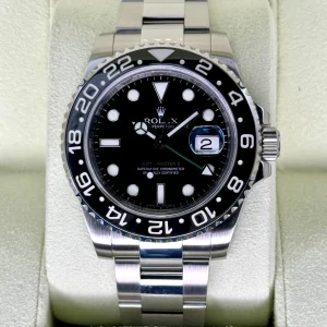 2007 Rolex GMT-Master II 40mm 116710LN Stainless Steel Black Dial