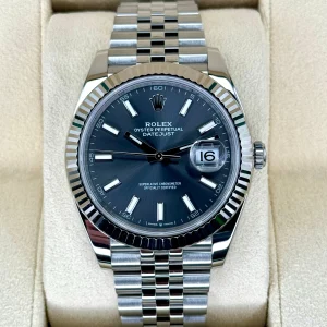 2023 Rolex Datejust 41mm 126334 Stainless Steel Jubilee Rhodium Dial