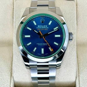 2023 Rolex Milgauss 40mm 116400GV Stainless Steel Blue Dial
