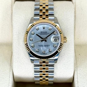 NEW 2023 Rolex Datejust 31mm 278273 Two-Tone Jubilee MOP Dimond Dial