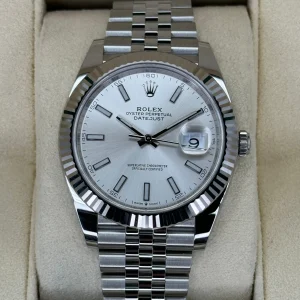NEW 2023 Rolex Datejust 41mm 126334 Stainless Steel Jubilee Silver Dial