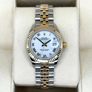 2017 Rolex Lady-Datejust 28mm 279173 Two-Tone Jubilee White Dial