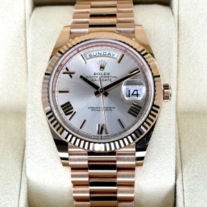 Rolex Day-Date 40mm 228235 Rose Gold Sundust Dial
