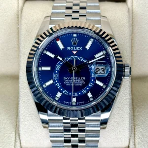 NEW 2023 Rolex Sky-Dweller 42mm 336934 Jubilee Blue Dial