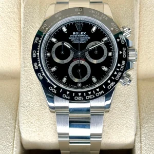 2021 Rolex Daytona 40mm 116500LN Stainless Steel Black Dial