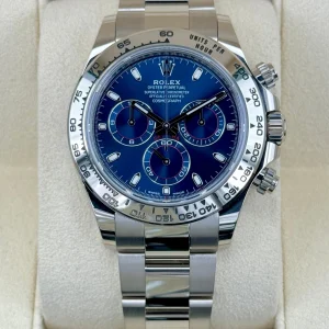 2022 Rolex Daytona 40mm 116509 White Gold Blue Dial