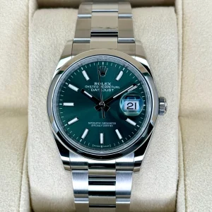 NEW 2023 Rolex Datejust 36mm 126200 Mint Green Dial