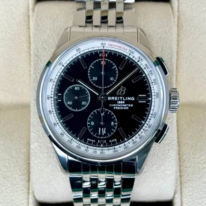 2023 Breitling Premier Chronograph 42mm A13315351B1A1 Steel Black Dial