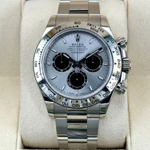 NEW 2025 Rolex Daytona 40mm 126509 White Gold Silver Ghost Dial