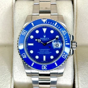 Rolex Submariner "Smurf" 40mm 116619LB White Gold Blue Dial