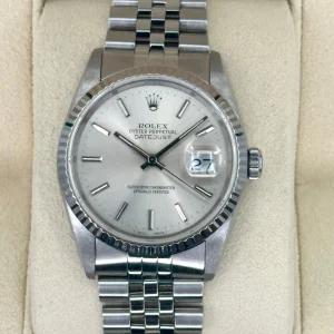 1991 Rolex Datejust 36mm 16234 Stainless Steel Jubilee Silver Dial