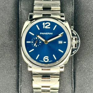 2023 Panerai Luminor Due 42mm PAM01124 Stainless Steel Blue Dial