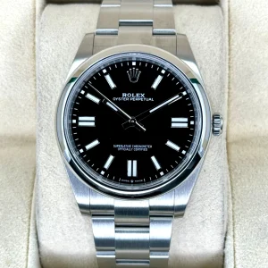 2023 Rolex Oyster Perpetual 41mm 124300 Black Dial