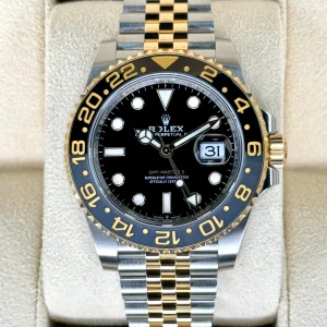 2024 Rolex GMT-Master II 40mm 126713GRNR Two-Tone Jubilee Black Dial