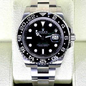 2013 Rolex GMT-Master II 40mm 116710LN Stainless Steel Black Dial