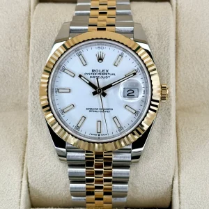 NEW 2025 Rolex Datejust 41mm 126333 Two-Tone Jubilee White Dial