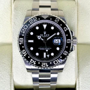 2014 Rolex GMT-Master II 40mm 116710LN Stainless Steel Black Dial
