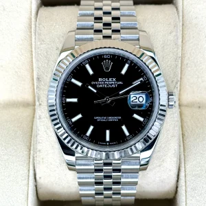 2019 Rolex Datejust 41mm 126334 Stainless Steel Jubilee Black Dial