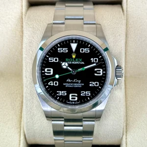 2022 Rolex Air-King 40mm 126900 Stainless Steel Black Dial