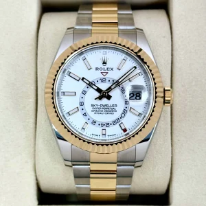 NEW 2025 Rolex Sky-Dweller 42mm 336933 Two-Tone Oyster White Dial