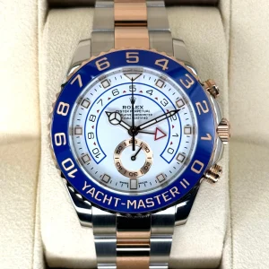 2018 Rolex Yacht-Master II 44mm 116681 Two-Tone White Dial