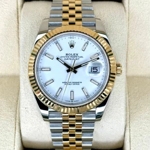 2023 Rolex Datejust 41mm 126333 Two-Tone Jubilee White Dial