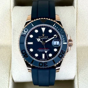 NEW 2023 Rolex Yacht-Master 37mm 268655 Rose Gold Black Dial