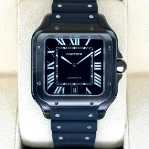 2023 Cartier Santos De Cartier 39.8mm WSSA0039 Steel Black Dial