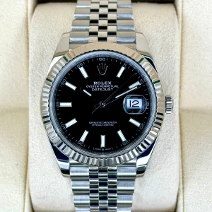 2020 Rolex Datejust 41mm 126334 Stainless Steel Jubilee Black Dial