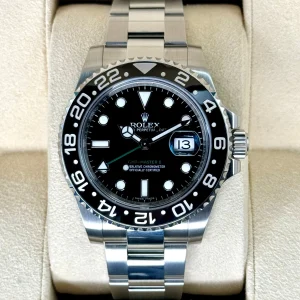 2017 Rolex GMT-Master II 40mm 116710LN Stainless Steel Black Dial