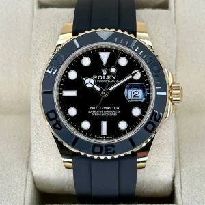 NEW 2025 Rolex Yacht-Master 42mm 226658 Gold Oysterflex Black Dial