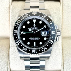 2015 Rolex GMT-Master II 40mm 116710LN Stainless Steel Black Dial