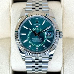 NEW 2024 Rolex Sky-Dweller 42mm 336934 Jubilee Mint Green Dial