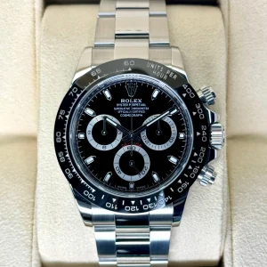 2019 Rolex Daytona 40mm 116500LN Stainless Steel Black Dial