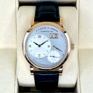 2000 A Longe & Shone Lange 1 38.5mm 101.032 Rose Gold Silver Dial