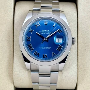 NEW 2025 Rolex Datejust 41mm 126300 Oyster Blue Roman Numeral Dial