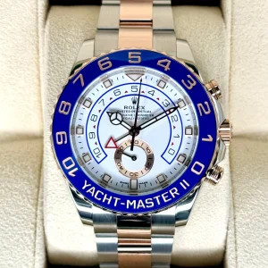 2022 Rolex Yacht-Master II 44mm 116681 Two-Tone White Dial