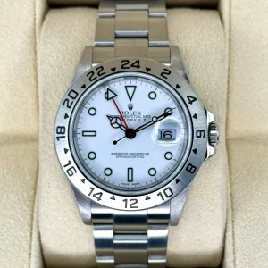 2006 Rolex Explorer II 40mm 16570 Stainless Steel Polar White Dial